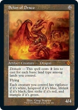 Scion of Draco (Retro Frame) (Foil Etched)