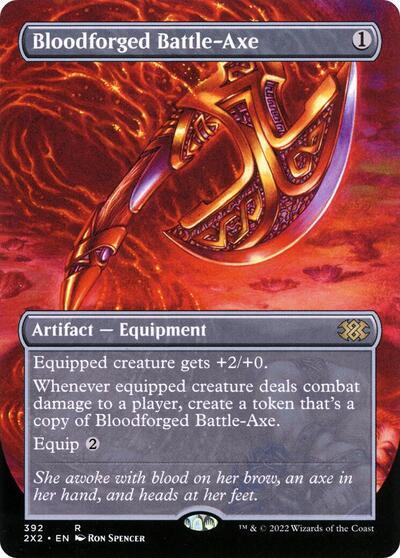 Bloodforged Battle-Axe (Borderless)