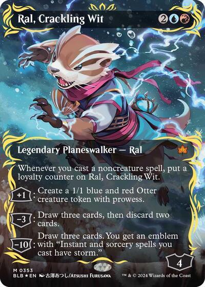 Ral, Crackling Wit (Borderless) (Raised Foil)