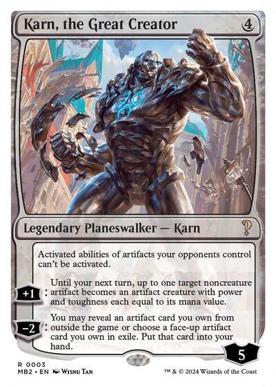 Karn, the Great Creator (White Border)