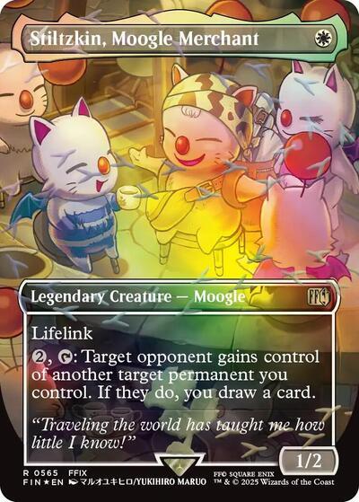 Stiltzkin, Moogle Merchant (Borderless) (Chocobo Track Foil)